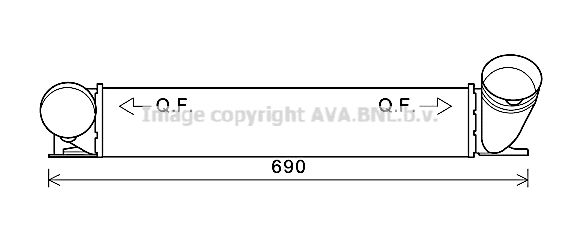 AVA QUALITY COOLING tarpinis suslėgto oro aušintuvas, kompresorius BW4482